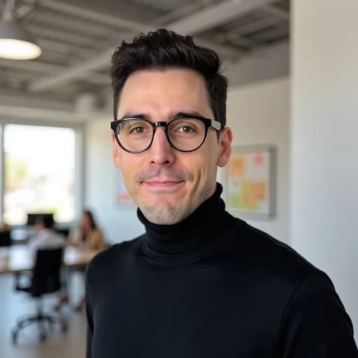 Portrait of Istvan smiling into the camera.